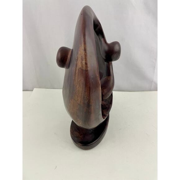 VTG Embrace Circle Stone Abstract Sculpture Mid Century Kenya Made 10" MCM Love - Picture 10 of 16